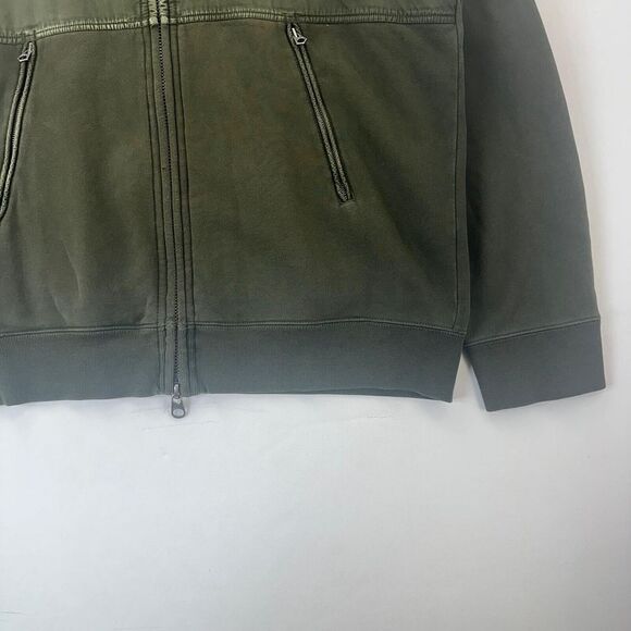 VTG 80s Polo Ralph Lauren Olive Fleece Hidden Hood Full Zip Jacket Patch Logo XL - Picture 14 of 14